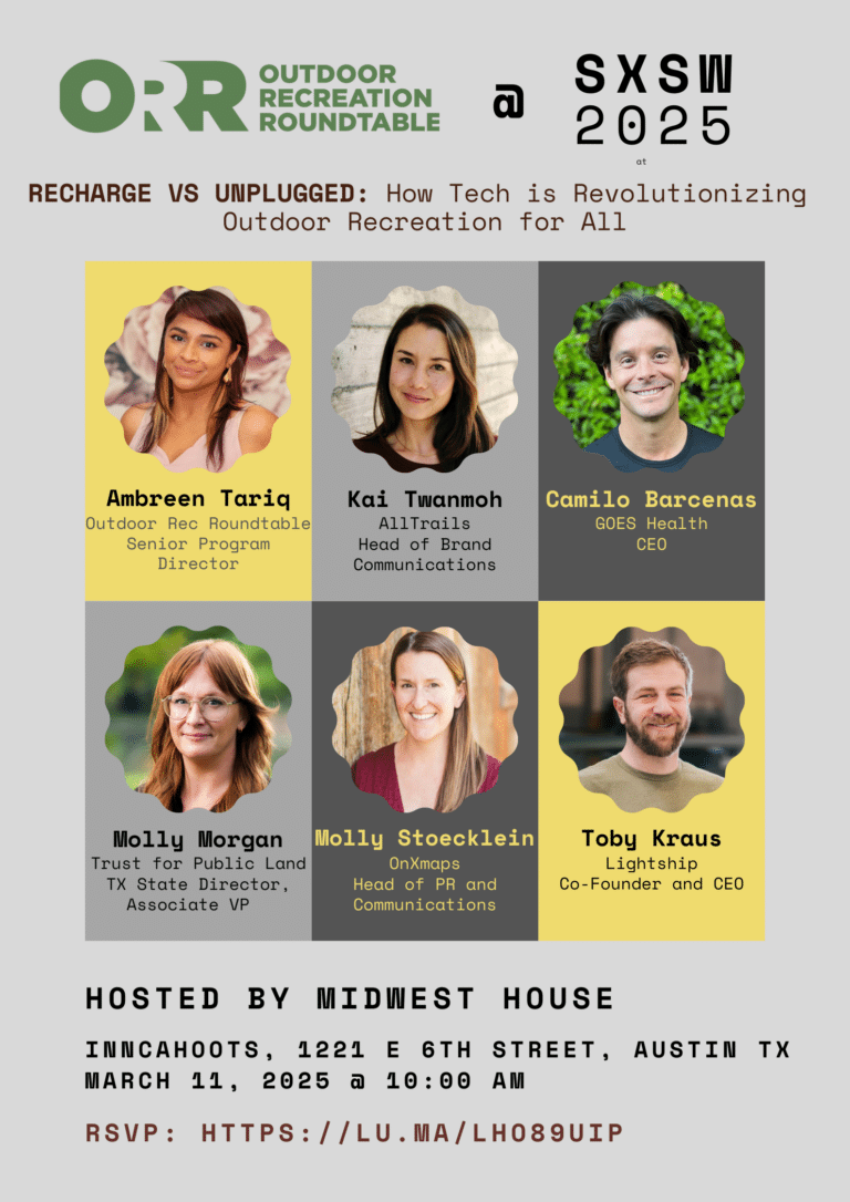 Outdoor Recreation Roundtable to Host SXSW Panel on How Technology is Transforming Outdoor Access