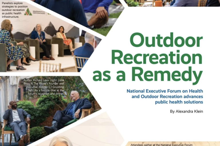 cover of article titled "outdoor recreation as a remedy"