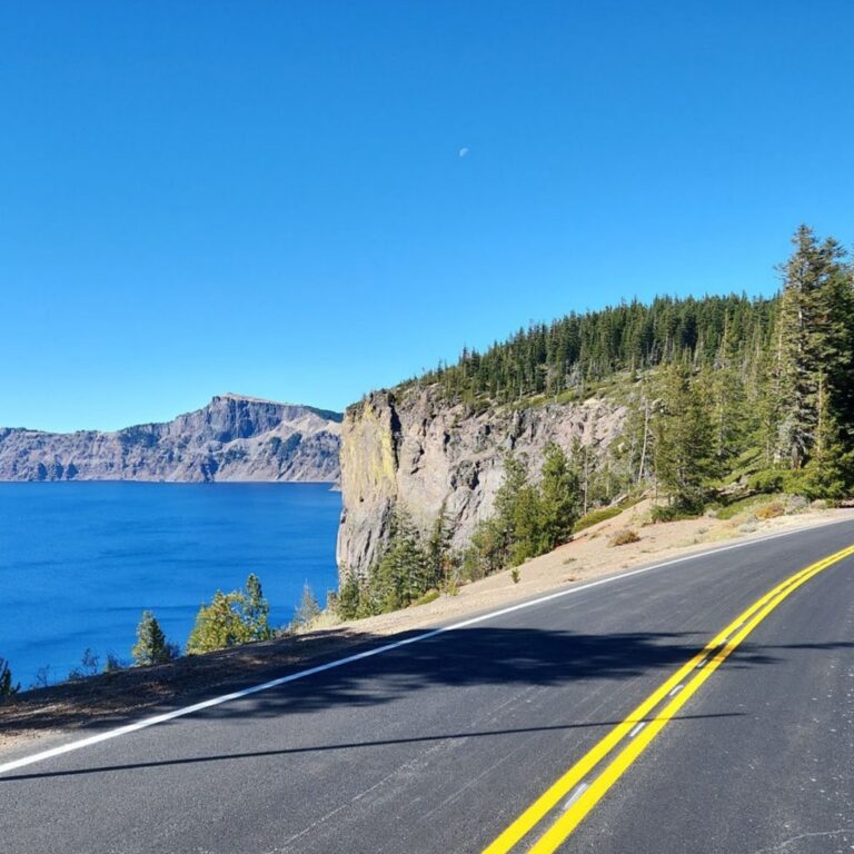 n065-crater-lake-np-2 Completed repairs to a section of the East Rim Drive at Crater Lake National Park. Photo Credit: NPS